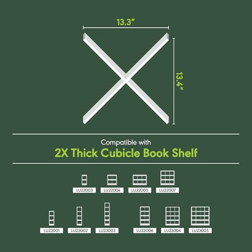 Furinno Cubicle Cube Insert, X-Shelf Cube Organizer, Fits into Furinno Extra Thick Cubes, for Organizers and Storage, White (Does not fit IKEA Kallax Shelving) - Image 3
