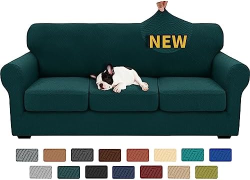 XINEAGE 4-Piece Stretch Sofa Cover, Washable Couch Covers for Dog by XINEAGE