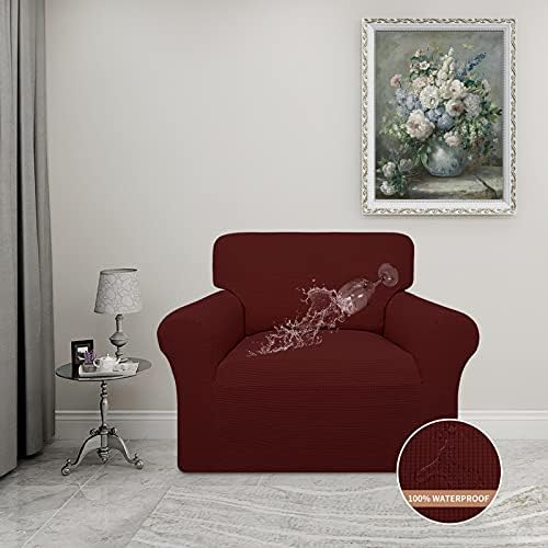 Easy-Going 100% Waterproof Chair Couch Cover, Stretch Jacquard Sofa Cover - Image 2