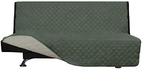 Easy-Going Reversible Couch Cover, Large Futon Sofa, Greyish Green/Beige by Easy-Going
