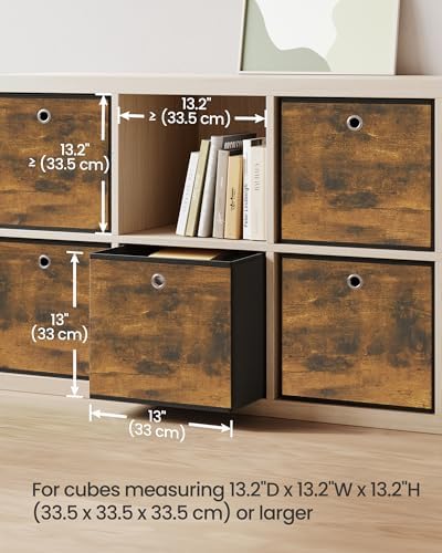 SONGMICS Storage Cubes, Set of 6, 13-Inch Foldable Closet Organizers - Image 3