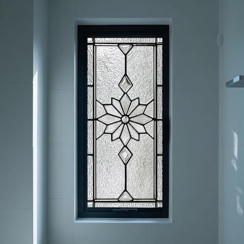 IVN Stained Glass Window Film Floral Diamond Design Window Privacy Film - Image 6