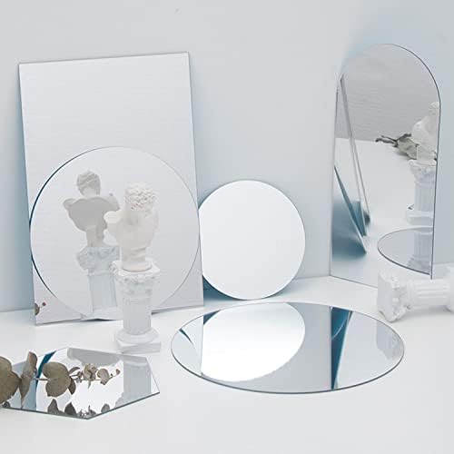 9.44" Round Acrylic Mirror Tile, 2Pcs Flexible Plastic Wall Mirror - Image 6