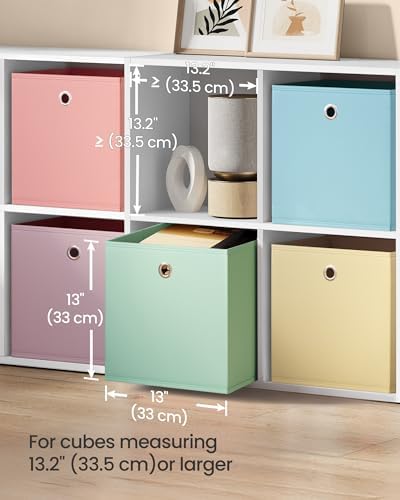 SONGMICS Storage Cubes, Set of 6 Odorless Foldable Storage Boxes - Image 3