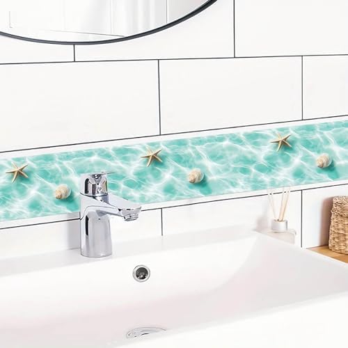 IVN Wallpaper Border Peel and Stick Wall Seashell Starfish 4x196 Inch - Image 6