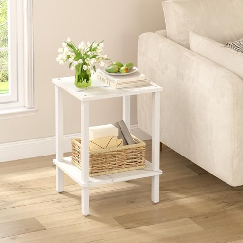 TUTOTAK End Table, Side Table, Nightstand, 2-Tier Storage Shelf by ChoosetutotakFurnitureBuildYourCozyHome