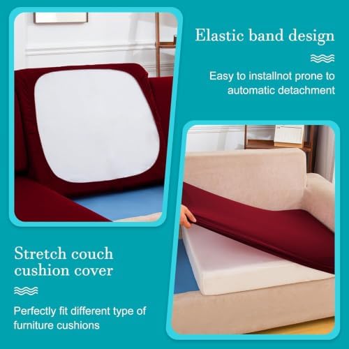 12 Pcs Outdoor Cushion Covers, Patio Sofa Cushion Covers Replacement - Image 5