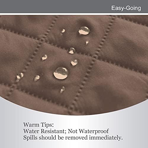 Easy-Going Reversible Oversized Couch Cover for 3 Cushion Couch Sofa Cover for Dogs Water Resistant Furniture Protector Cover with Foam Sticks for Pet (Oversized Sofa, Brown/Brown) - Image 4