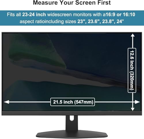 Hanging Computer Privacy Screen Protector Shield Compatible for 23/24 Inch - Image 2