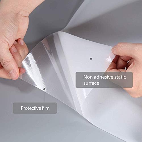 HIDBEA White Frosted Glass Window Privacy Film,Static Cling 35.4in x 6.5ft - Image 5
