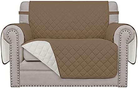 Easy-Going Reversible Couch Cover, Oversized Chair, Camel/Ivory by Easy-Going