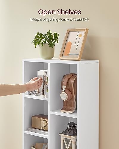 VASAGLE Set of 2 Bookshelves, 5 Cubes, 19.7 x 9.4 x 41.7 Inches - Image 6