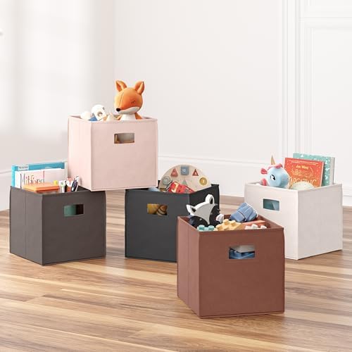 RiverRidge Folding Storage Bins - 2-pack of 10in Tall Terracotta Cubes - Image 2