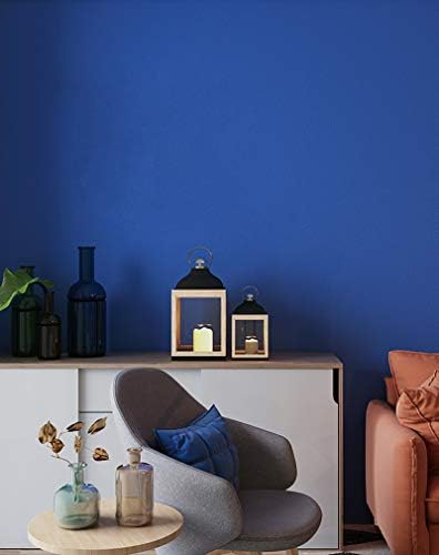 15.7"x118" Blue Peel and Stick Wallpaper Royal Blue Contact Paper Waterproof Self Adhesive Wallpaper Removable Easy to Clean Vinyl Decorative for Desk Wallcovering Furniture Countertop Cabinet - Image 3