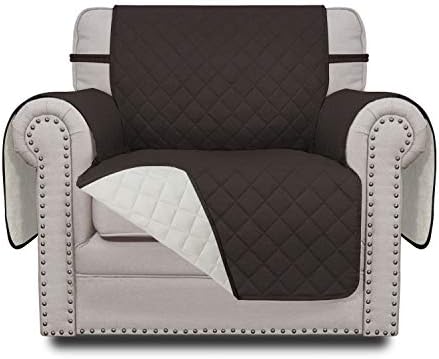 Easy-Going Reversible Couch Cover, Small Chair, Chocolate/Ivory by Easy-Going