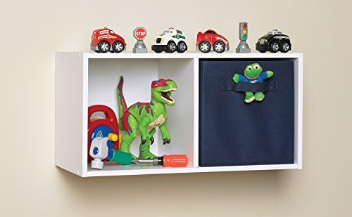 ClosetMaid Cubeicals 2 Cube Storage Shelf Organizer Bookshelf, Stackable or Hanging Wall Mount, Easy Assembly, White Wood Finish - Image 5