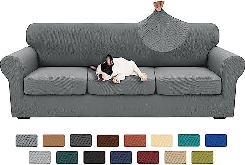 XINEAGE 3-Piece Stretch X-Large Sofa Cover, Washable Couch Covers for Dog by XINEAGE
