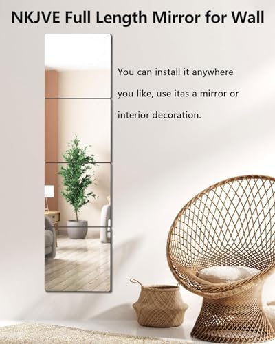 Unbreakable Mirror Tiles Self Adhesive,4PCS 16.05''x12.05'' Toddler Mirror For Classroom Decor,Peel And Stick On Small Mirrors For Wall Decor,Shatterproof Plastic Mirrors Stickers for Kids Decorative - Image 7
