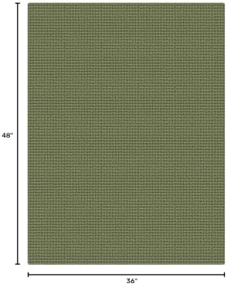 KOZYFLY Washable 3x4 Entry Area Rug, Braided Throw Rugs for Entryway, Non Slip Door Mat Indoor Outdoor Entrance, Front Porch Foyer Carpet for Kitchen, mudroom, Bathroom, Olive Green/Earthy Green - Image 2