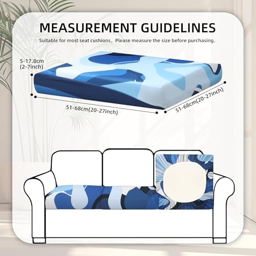 8 Pcs Outdoor Cushion Covers, Patio Sofa Cushion Covers Replacement - Image 2