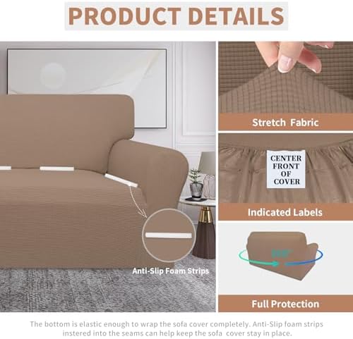 Easy-Going 100% Waterproof Oversized Loveseat Cover, Couch Cover for Sofa - Image 4