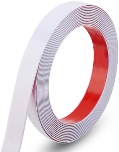 Gaahing 196.8" x 1" Matte White Molding & Wall Trim, Flexible Peel and Stick Decorative Strip for Tile, Mirror, Ceiling, Floor, Panel, Cabinet by Getallthemoldingtrimsyoulike