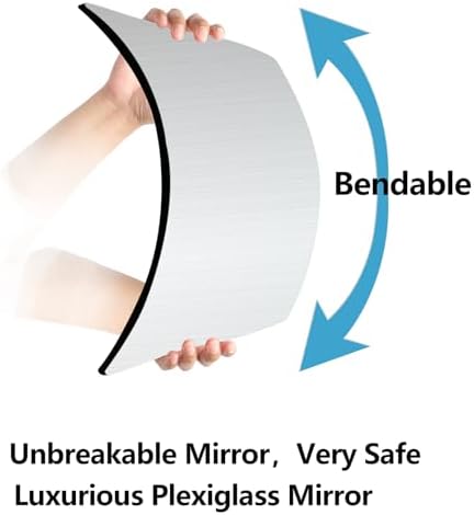 Unbreakable Door Mirror, Body Mirror for Kids, 1Pack 8 x8 inch, Shatterproof Plexiglass Long Mirrors for Bedroom Closet, Children Plastic Mirrors Non Glass Stick on Mirro - Image 6
