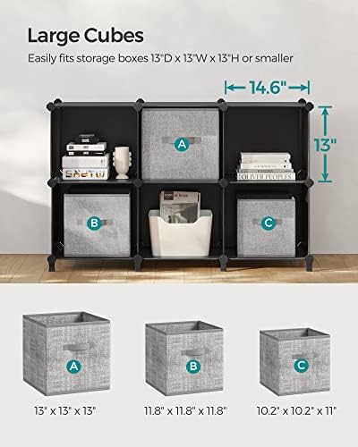 SONGMICS 6 Cube Storage Organizer, extra large DIY Closet Shelf - Image 3