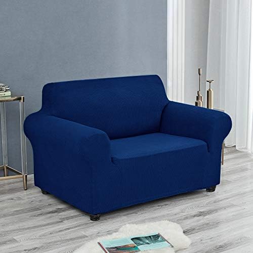 Joccun Classic Blue Waterproof Polyester Spandex Sofa Cover with Elastic Bottom - Image 4
