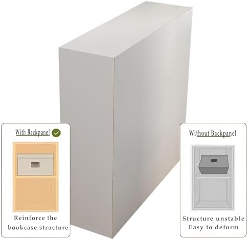 OSCHF 9-Cube Storage Shelf Bookcase, Warm White - Image 3