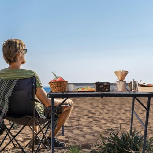WildFinder Folding Grill Table, 3x2 FT Portable Camping Table, Foldable - Image 2