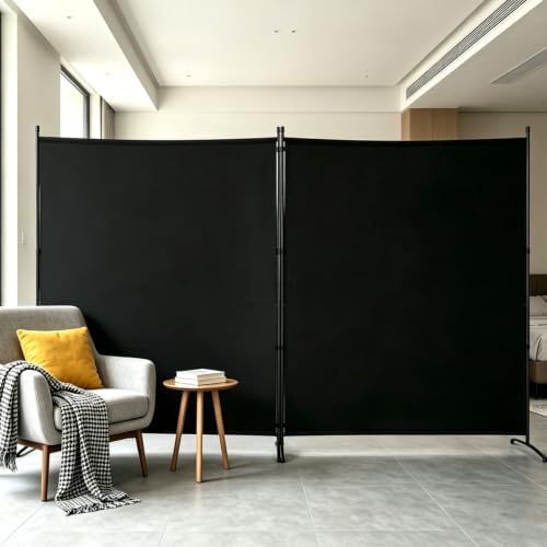Extra-Wide 2 Panel Room Divider,Portable Privacy Screen for Room Separator by YASRKML