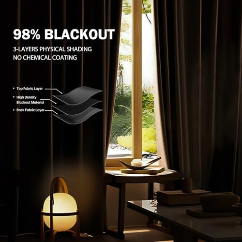 Room Divider Ceiling Mounted Curtains Track Sets Extra Wide Blackout Curtain Flexible Tracks for Bedroom Privacy Partition Separator, 1 Panel Grey Drape and White Rail, W8.3 x H9ft - Image 4
