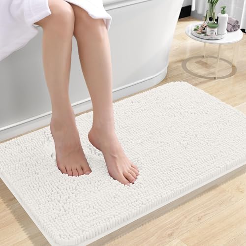 OLANLY Small Bathroom Rugs 30x18, Extra Soft Absorbent Chenille Bath Rugs - Image 3