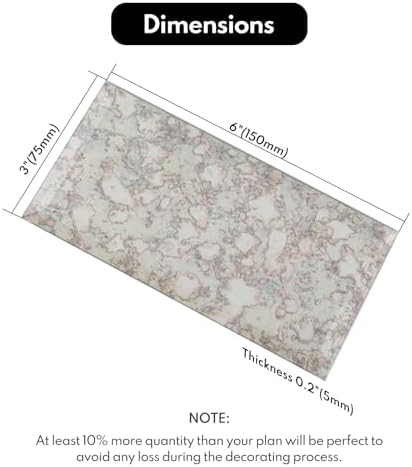Lovdeco Peel and Stick Antique Beveled Mirror Tile Subway Mirror Glass Backsplash 3x6 Inch for Kitchen Bathroom Wall (40 Pcs, 5 SQ.FT.) - Image 2