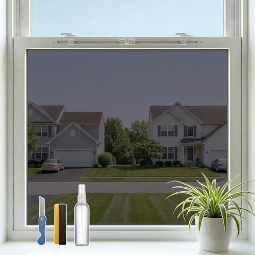 One Way Privacy Window Film Heat Blocking Static Cling,29.5" x 78.7" by Letthewallstellyourstory