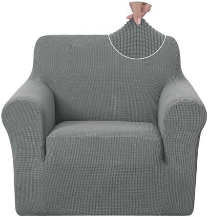 U-NICE HOME Stretch Recliner Chair Cover Armchair Slipcover, Grey by U-NICEHOME