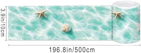 IVN Wallpaper Border Peel and Stick Wall Seashell Starfish 4x196 Inch - Image 3