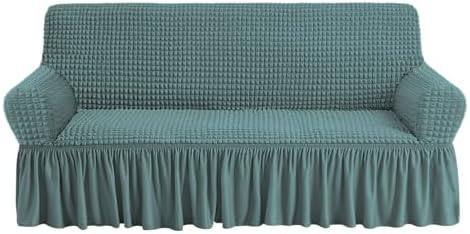 NICEEC Sofa Covers Sage Couch Cover Stretch Sofa Slipcovers with Skirt by NICEEC