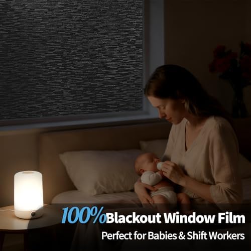 GTJ Blackout Window Privacy Film, Static Cling No Glue, 29.5 x 78.7 in - Image 6