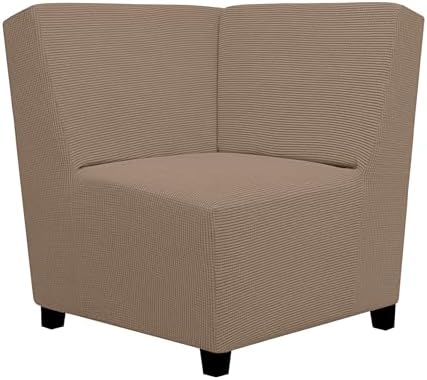 Easy-Going Stretch Soft Sectional Corner Sofa Couch Slipcover Camel by Easy-Going