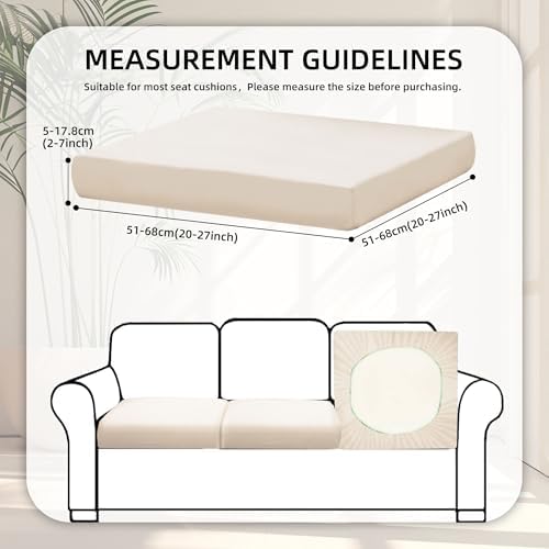 8 Pcs Outdoor Cushion Covers, Patio Sofa Cushion Covers Replacement - Image 2