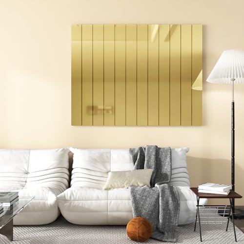 WESTICK 24"x394" Large Gold Heat Transfer Vinyl Roll Self Adhesive Flexible Gold Permanent Vinyl Wallpaper Peel and Stick Golden Contact Paper for DIY Art Crafts Home Decoration Cabinets Countertops - Image 5