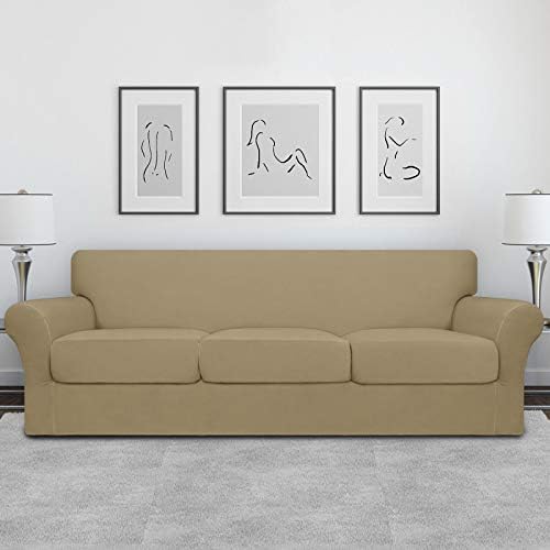 Easy-Going 4 Pieces Oversized Stretch Couch Cover for Dogs Washable - Image 2