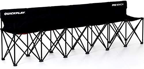 QUICKPLAY Pro 6-Seater Team Bench - Folding Soccer Sideline Seat by QUICKPLAY