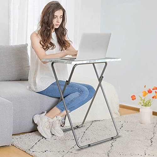 Garden 4 you Portable Folding TV Tray Dinner Snack Trays Table Portable Foldable Table Small Sofa Bedside Tables with Light Weight, 15 x 18.9 x 26 in(Smoky Grey,1PC) - Image 6