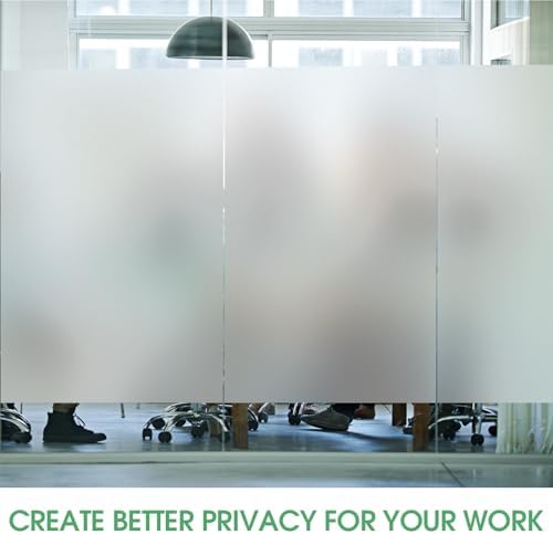 STATINT Frosted Glass Privacy Window Film UV Blocking, 23.6in x 13.1ft - Image 6