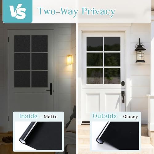 Haton Blackout Window Privacy Film with Tools, Total Privacy Room Darkening - Image 2