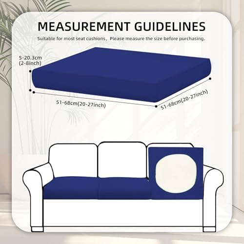 8 Pcs Outdoor Cushion Covers, Patio Sofa Cushion Covers Replacement - Image 2