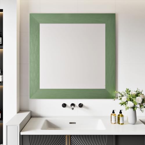 Sage Green Brushed Metallic Wallpaper Border Peel and Stick Trim | Metal Look Mirror Frame Border Self Adhesive Waterproof Contact Paper Bulletin Board Borders Wall Line Bathroom 3.94"x 197" - Image 3